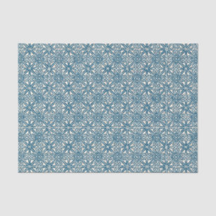 Keltischer Knoten-aquamarines blaues Muster Seidenpapier