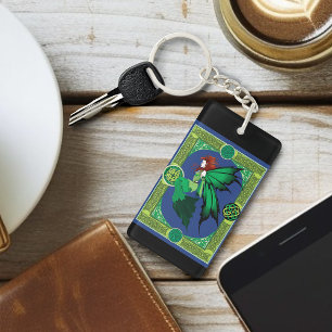 keltischer Knoten arbeiten grüne Märchen Schlüsselanhänger