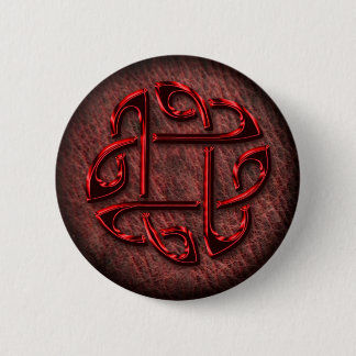 Keltischer Knoten auf echtem Leder Button