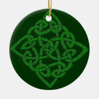 Keltischer Knoten - Diamant Keramik Ornament