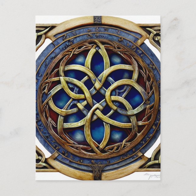 keltischer Knoten Postkarte (Vorderseite)