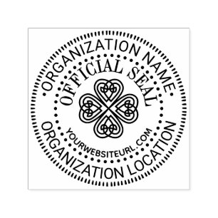 Keltischer Knoten Shamrock Benutzerdefinierte offi Permastempel