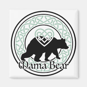 Keltischer Kreis der Mama-Bären Liebe und Stärke Magnet