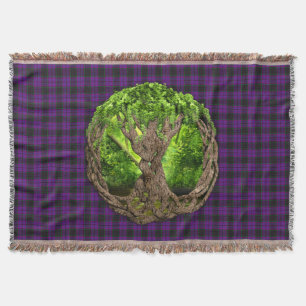 Keltischer Lebensbaum Clan Laird Tartan Decke