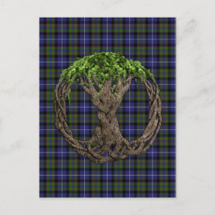 Keltischer Lebensbaum Highland Stolz Schottlands Postkarte