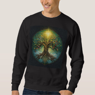 Keltischer Lebensbaum Yggdrasil Glow Magischer Nor Sweatshirt