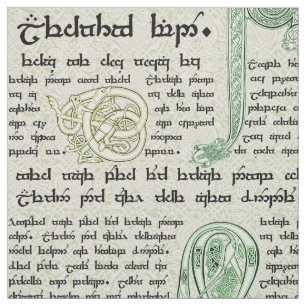 Keltischer Probenehmer im Grün Stoff