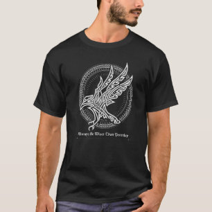Keltischer Rabe Wikinger-Weisheit Sei immer weiser T-Shirt