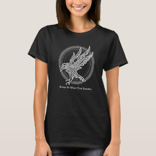 Keltischer Rabe Wikinger-Weisheit Sei immer weiser T-Shirt