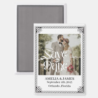 Keltischer Rahmen Hochzeit Save the Date Magnet