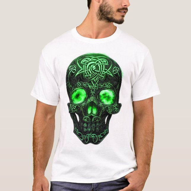 Keltischer Runen-Schädel T-Shirt (Vorderseite)
