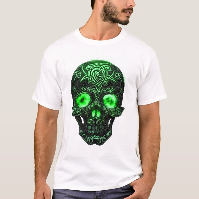 Keltischer Runen-Schädel T-Shirt (Vorderseite)
