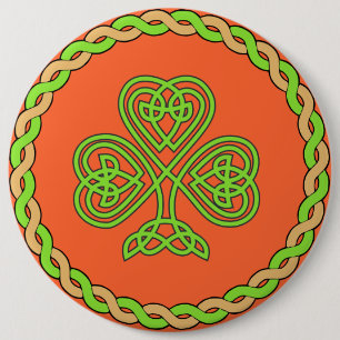 Keltischer Shamrock, Button