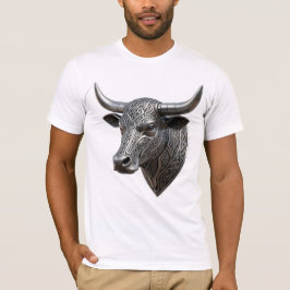 Keltischer Silber Stierkopf Wikinger Keltisch T-Shirt