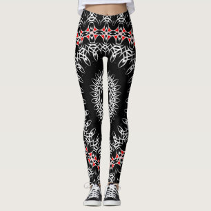 Keltischer Stammesmandala ( Rot ) Leggings
