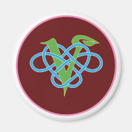 Keltischer Veganer Polyamorus Magnet