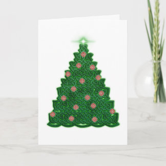 Keltischer Weihnachtsbaum Feiertagskarte