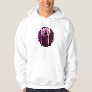 Keltischer Wolf/Mond, rosa Hoodie