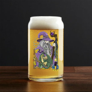 Keltischer Zauberer-Drache Fantasy Lila Dosenglas