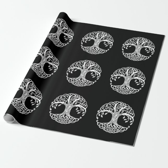 keltisches Baumumhüllungspapier Geschenkpapier (Ungerollt)
