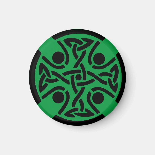 Keltisches Christliches Kreuz Magnet (Vorne)