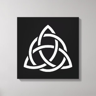 Keltisches Dreifach-Knoten-Triquetra-Symbol Leinwanddruck