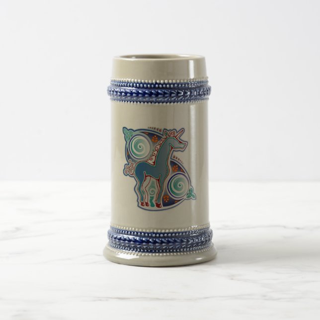 Keltisches Einhorn Bierglas (Mittel)