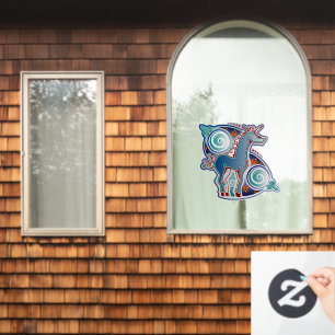 Keltisches Einhorn Fensteraufkleber