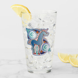 Keltisches Einhorn Glas