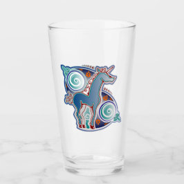 Keltisches Einhorn Glas
