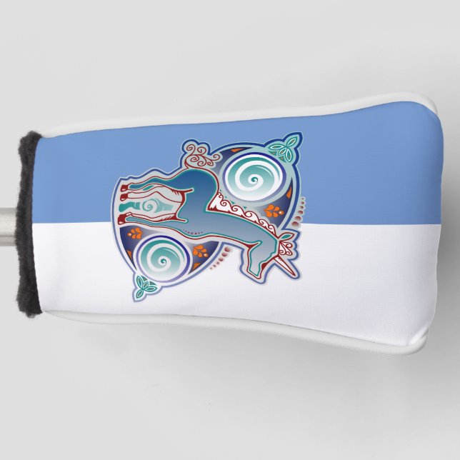Keltisches Einhorn Golf Headcover (Vorderseite)