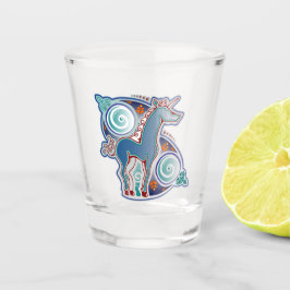 Keltisches Einhorn Schnapsglas