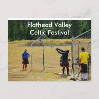 Keltisches Festival Highland Games Postkarte