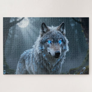 Keltisches Geisttier-Wolf-Puzzle Puzzle