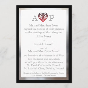 Keltisches Herz - Hochzeitseinladung Einladung