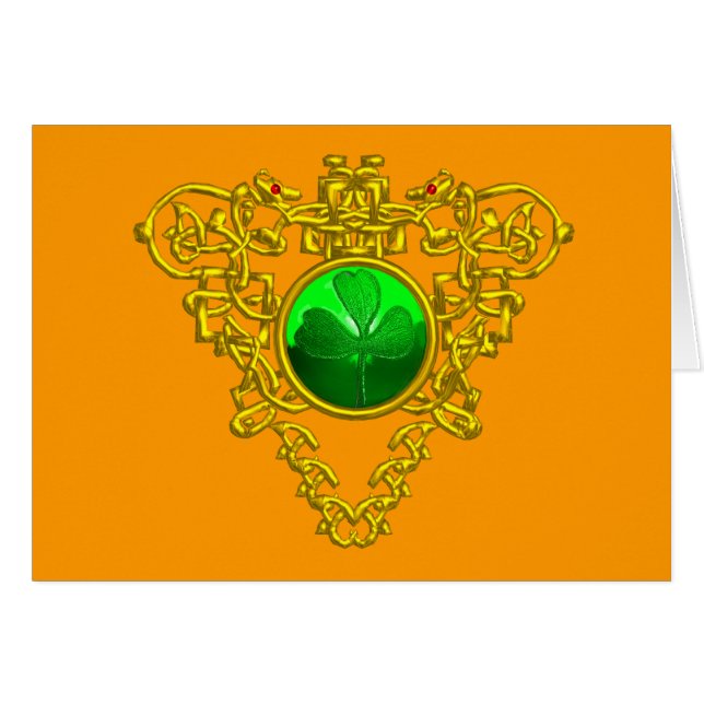 KELTISCHES HERZ, Orange DES SAINT PATRICK (Vorderseite (Horizontal))