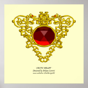 KELTISCHES HERZ POSTER