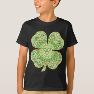 Keltisches Kleeblatt Kinder und Baby Dark Shirt