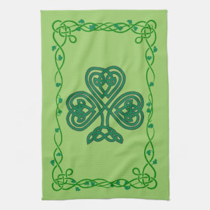 keltisches Kleeblattküchentuch Geschirrtuch