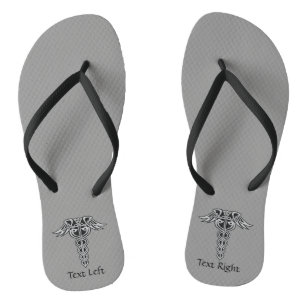 Keltisches Knoten-Caduceus Flip Flops