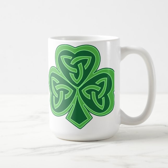 Keltisches Knoten-Kleeblatt Tasse (Rechts)