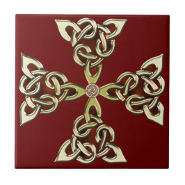 Keltisches Knoten-Kreuz 2 Fliese