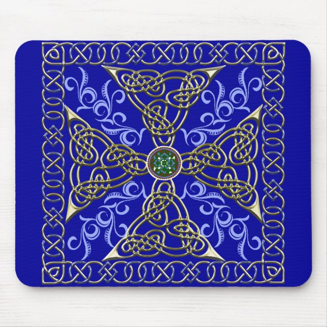 Keltisches Knoten-Kreuz Mousepad (Vorne)