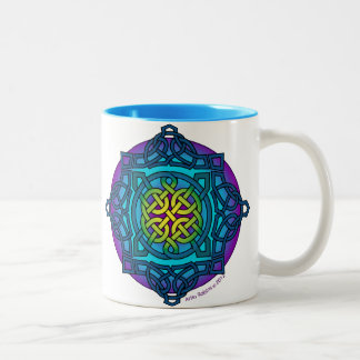 Keltisches Knoten-Medaillon-Tasse _cooles Zweifarbige Tasse
