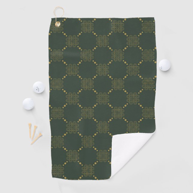 Keltisches Knoten-Muster Golfhandtuch (Insitu)