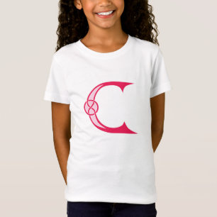 Keltisches Knoten-Rotes-Alphabet-C-T-Shirt T-Shirt