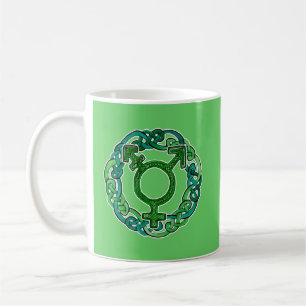 Keltisches Knüpfarbeittransgender-Symbol Kaffeetasse