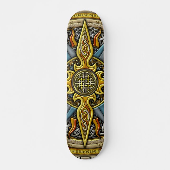 Keltisches Kompass-Skateboard Skateboard (Vorne)