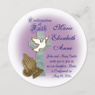 Keltisches Kreuz der Bestätigungseinladung Einladung