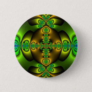 Keltisches Kreuz-Fraktal-Kunst Button